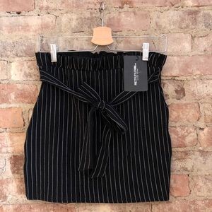 PrettyLittleThing Pinstriped Mini Skirt